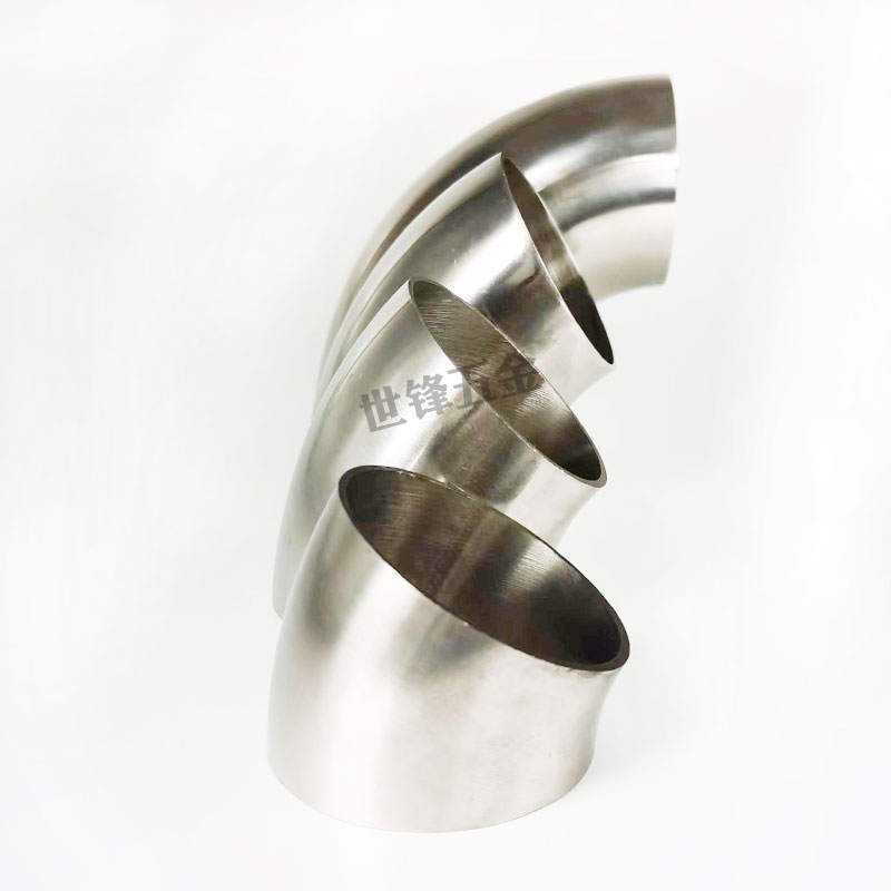 排气管弯头30度不锈钢接头卫生级光亮面抛光60度汽配弯管件焊接管