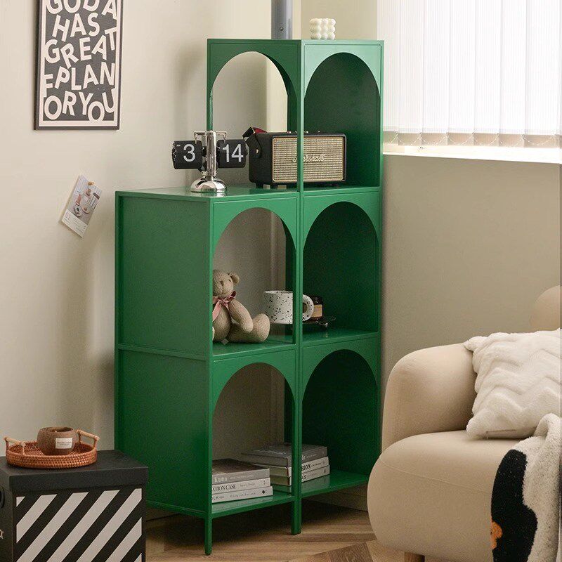 奶油风客厅书架转角落地摆件置物架墙边铁艺收纳柜子家居软装饰品,家居饰品,落地摆件,淘宝优惠券,粉丝福利购,淘宝优惠卷