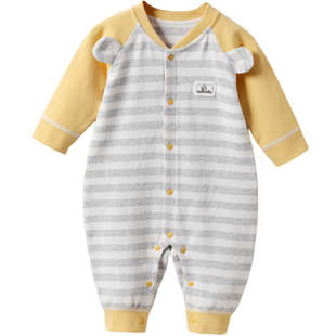 新生婴儿连体衣春秋男宝女宝可爱超萌爬服哈衣外出春秋装