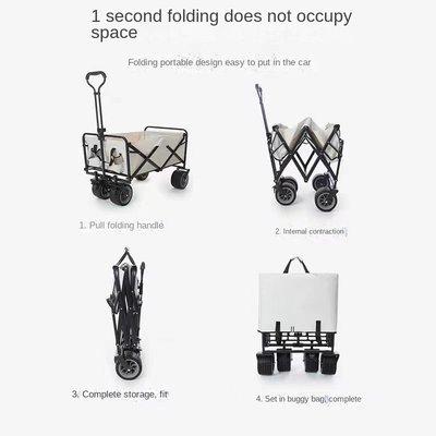 Outdoor Campinkg Car Trolley Camping Car Folding Hand Traile