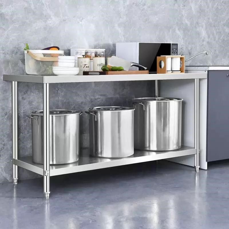 不锈钢厨房工作台商用操作台长方形灶台定做饭店切菜台桌案板,家装主材,商用厨房操作台/工作台,淘宝优惠券,粉丝福利购,淘宝优惠卷