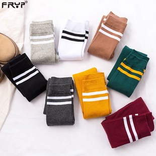 秋冬过膝袜女长袜子春秋日系学院风学生中筒袜高筒长筒足球袜