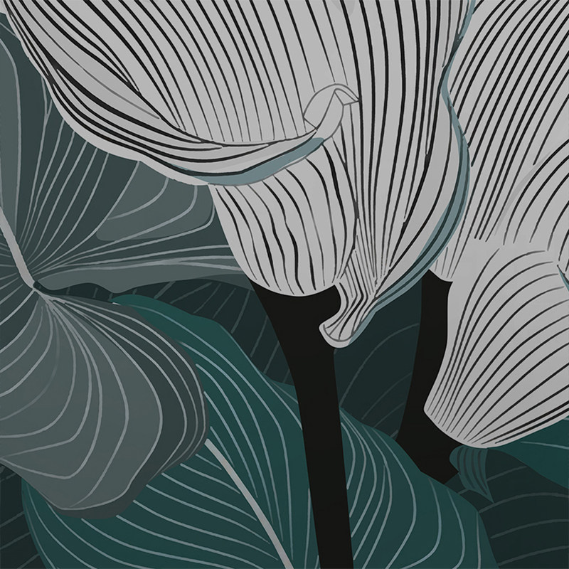 个性定制壁画 大叶子脉络沙发电视背景墙纸卧室客厅壁纸墙画,家装主材,定制壁画,淘宝优惠券,粉丝福利购,淘宝优惠卷