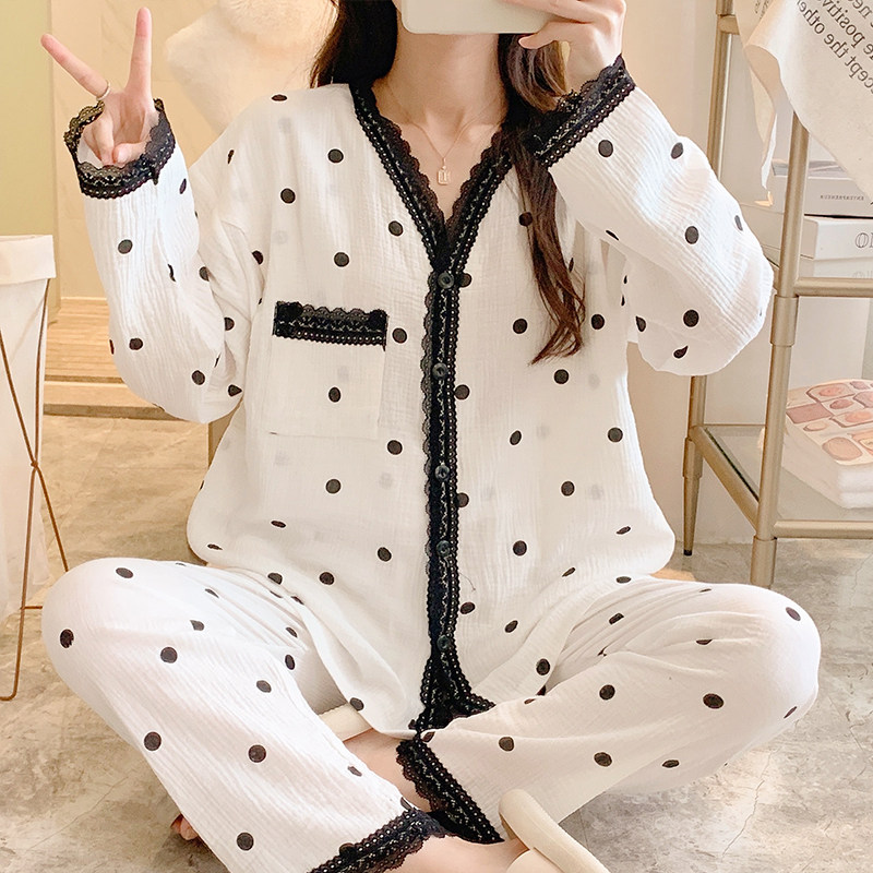 纱布月子服7月份产后夏季薄款孕妇睡衣春秋哺乳6喂.奶大码套装,孕妇装/孕产妇用品/营养,家居服套装,淘宝优惠券,粉丝福利购,淘宝优惠卷