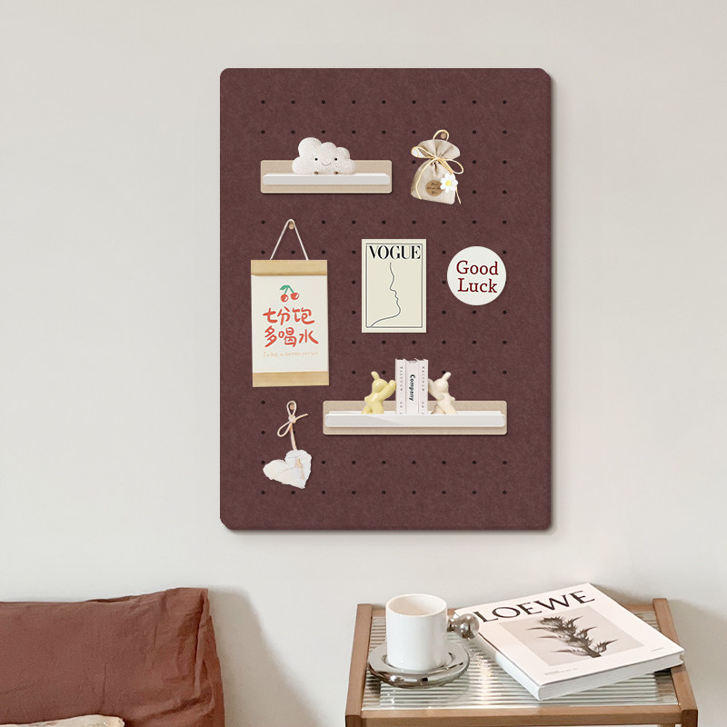 免打孔毛毡洞洞板墙壁玄关置物架收纳层架毛毡墙贴相片饰品展示架,收纳整理,整理架/置物架/收纳架,淘宝优惠券,粉丝福利购,淘宝优惠卷