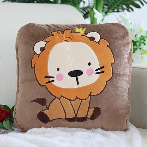 拉链可折叠汽车抱枕被子两用办公室枕头空调被靠垫法兰绒午休毛毯