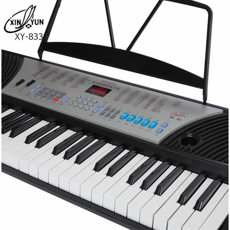 新韵833电子琴54标准钢琴键成人儿童初学入门教学xy833电子琴