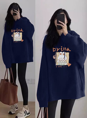 哺乳卫衣外出f辣妈款2023产后哺衣秋冬显瘦连帽哺乳服秋装外穿潮