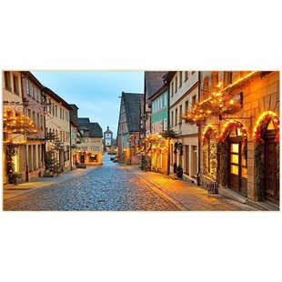 别墅房高清挂画客厅沙发墙装饰画晶瓷画镶钻画温馨床头田园风景画