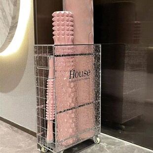 杜琥瑜伽垫收纳筐健身器材收纳筒收纳神器可移动夹缝收纳置物架