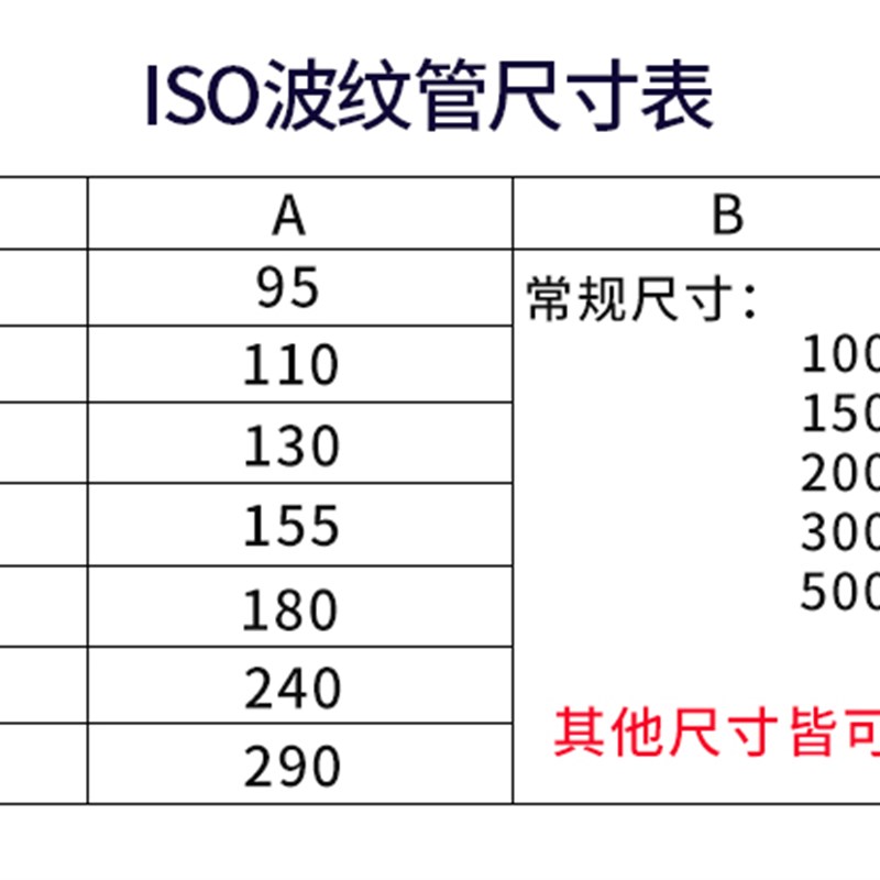 ISO真空波纹管ISO63/80/100/160/125不锈钢快装高真空柔性伸缩软
