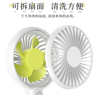 usb充电迷你手持大风力学生电扇 小风扇静音办公室桌上便携式