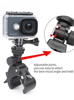 Bike Clamp Clip Holder Mount for GoPro Hero 8 7 5 Black 4 Xi