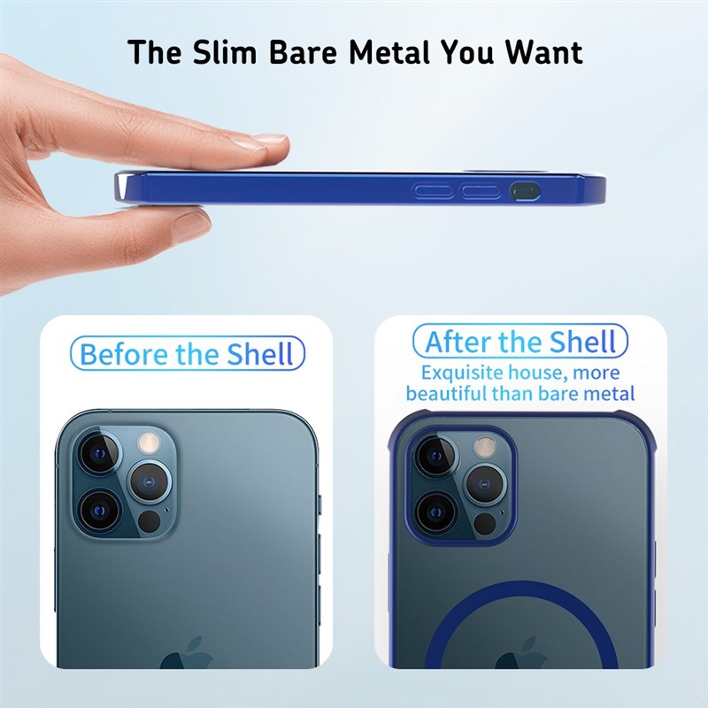 Magnetic Plating TPU Case For iPhone 12 Pro Max Support Mag