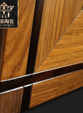 定制铜镶嵌多g层实木拼花地板卧室客厅拼图木纹地板复古别墅豪宅