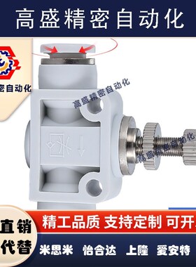 可调节气管接头快速接头塑料SA8A12节流阀气动SA管道SA4106SSA