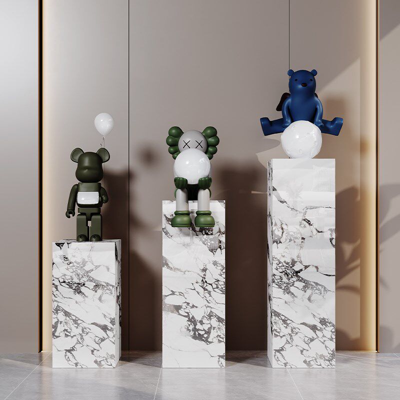 大理石雕塑底g座岩板花架板电视柜旁边落地客厅花架摆件底基座台,家居饰品,落地摆件,淘宝优惠券,粉丝福利购,淘宝优惠卷