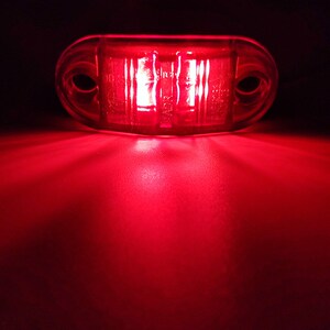 10PCS Warning Lights LEDs Diode Light Trailer Truck Yellow O