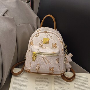 可迪熊时尚迷你双肩包女小包2025新款韩版小背包多功能单肩斜挎包