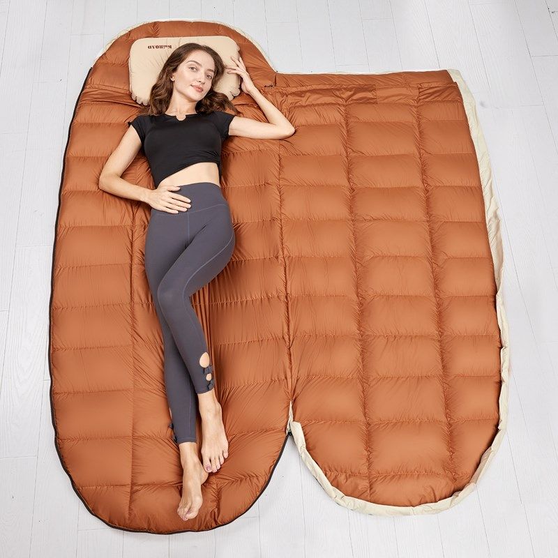 白鸭羽毛睡袋 户外成人秋冬季露营大人加大超轻鸭毛羽绒零下20度