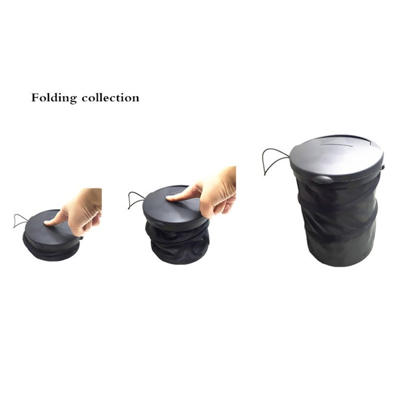 Car Trash Bin Cans Folding Garbage Dust Holder Rubbish Cases