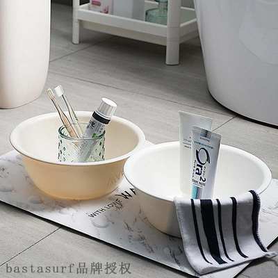 极速Japanese plastic basin round household plain large basin