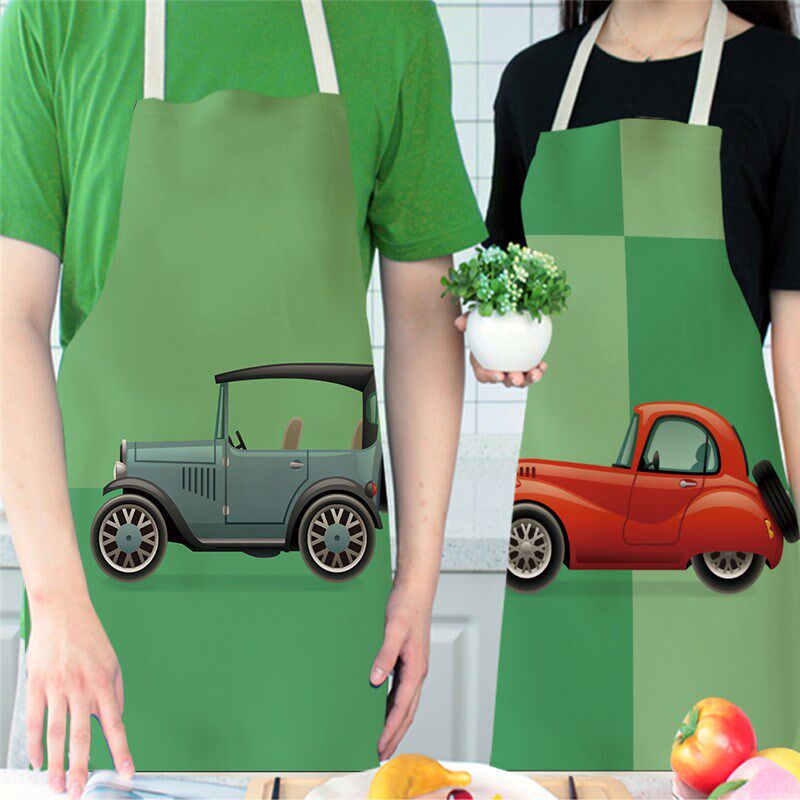 Kitchen Aprons Painting Kids Children Home-Cooking Suitable-