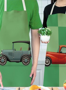 Kitchen Aprons Painting Kids Children Home-Cooking Suitable-