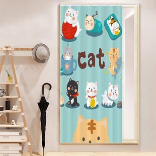 镜子滑轨道遮挡帘可移动卫生间拉帘梳妆台镜面洗手台全身落地镜帘