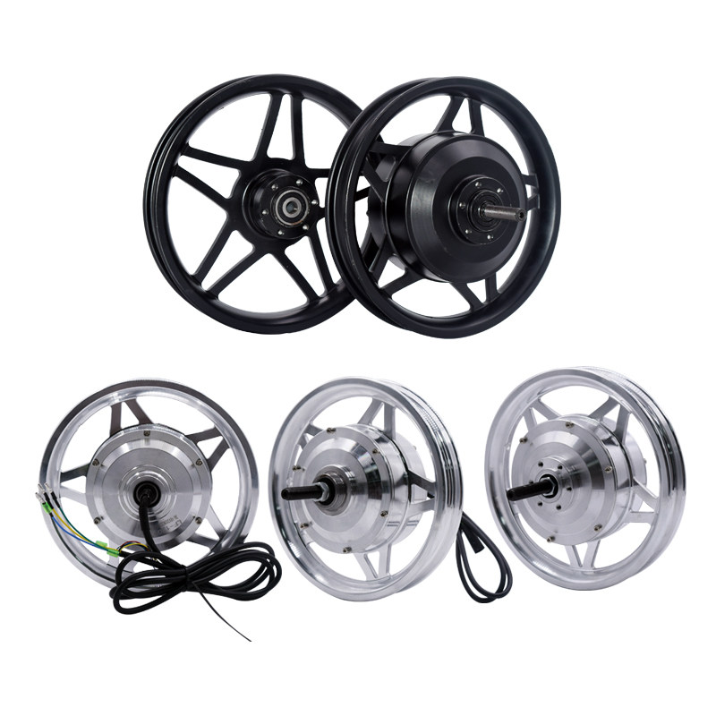 现货厉风3c6V48V250W350W电机12寸单车自行车改装电动高速马达前