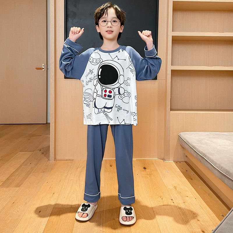 儿童睡衣男童春秋季款2024新款薄款卡通长袖男孩大童青少年家居服,童装/婴儿装/亲子装,家居服套装,淘宝优惠券,粉丝福利购,淘宝优惠卷