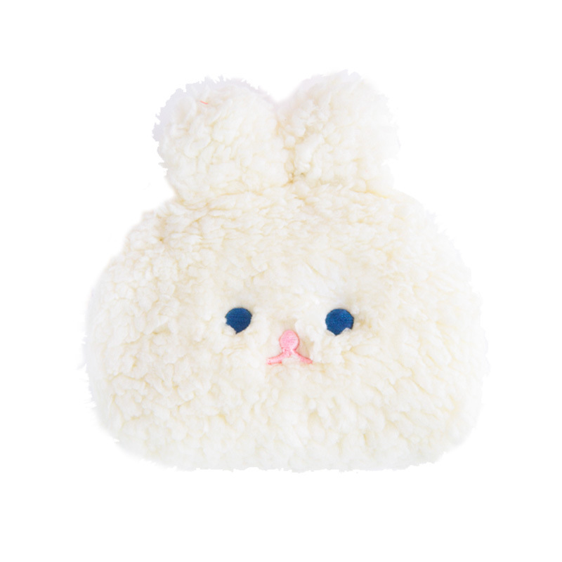 新品Cute Rabbit Fleece Plush Coin Purse Fur Makeup Bags Love
