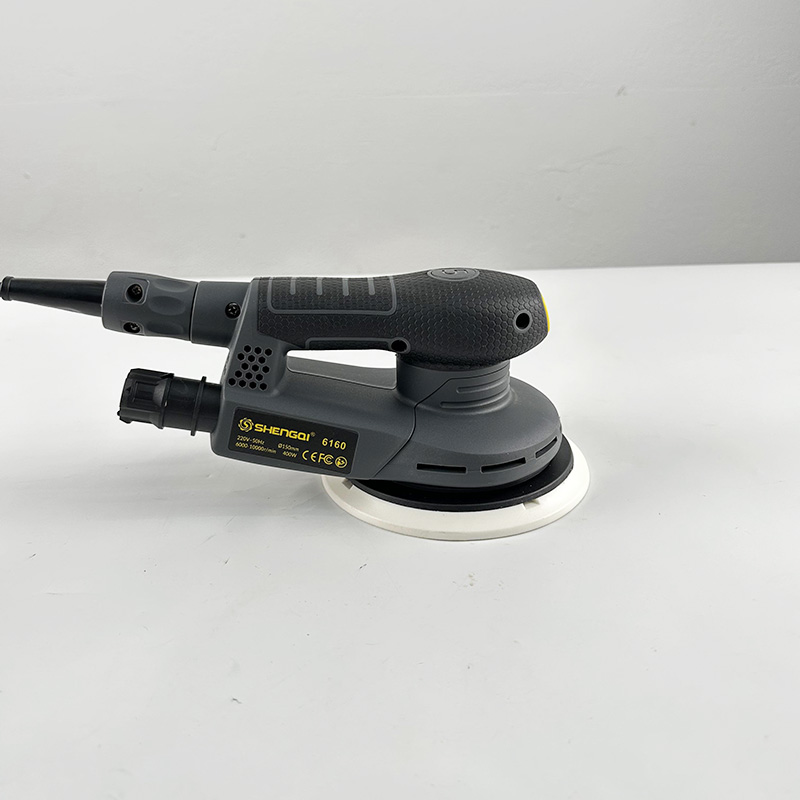 电动无尘干磨头6寸吸尘干磨机汽车喷漆K腻子打磨砂纸无刷研磨机