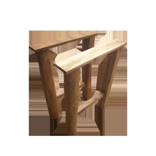 速发桌腿实木桌脚简约家用定制餐桌腿木质脚老榆木桌子支架大板台