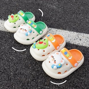 速发。幼儿拖鞋男童防滑洞洞鞋款儿童婴儿夏季宝宝1一2岁半童凉拖