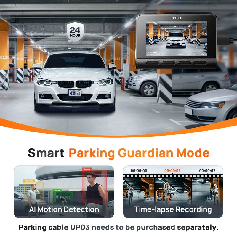70mai A810 4K видеорегистратор CAM CAM CAM CAM DVR GPS ADAS 24H парковочный регистратор