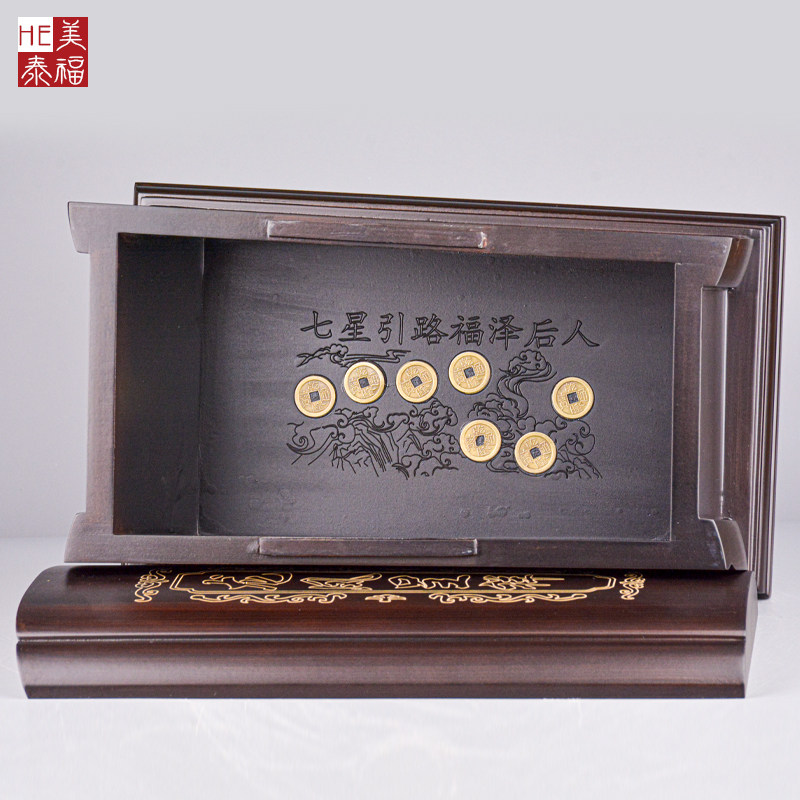 小众高货土葬纯实木加大龙凤棺材盒骨灰盒管箱寿盒墓地穴迁坟下葬
