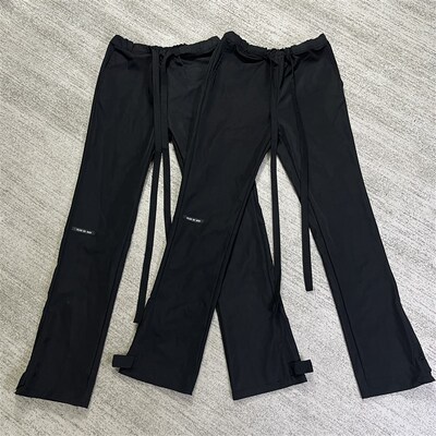 正确版FOG6Th尼龙主线飘带抽绳魔术贴高街Fog飘带裤秋冬长裤