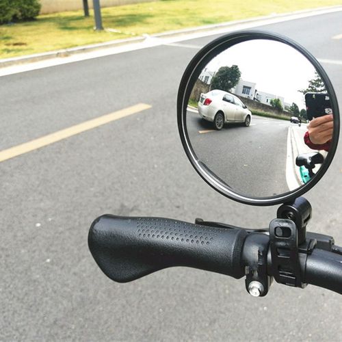 电动自行车后视镜通用广角凸面镜小型倒车镜电瓶单车山地车反光镜