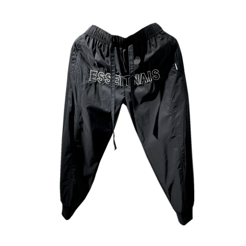 春夏百搭速d干透气休闲裤男士2023年时尚潮牌宽松简约束脚九分裤