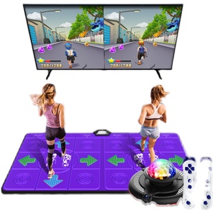 无线跳舞毯双人发光家用电视体感游戏机充电瑜伽跑步跳舞机