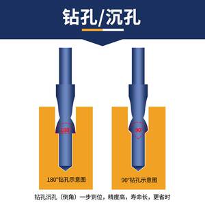 新款迪跃含钴二级阶梯钻头 沉孔台阶钻头 定做钻不锈钢沉头木工沉