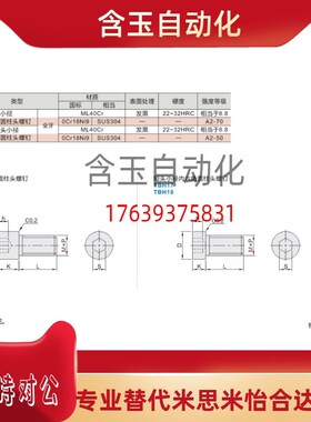 TBH13-M8/M10/M12-L10/L12/L16/L20/L25/L30/35 内六角小径钉