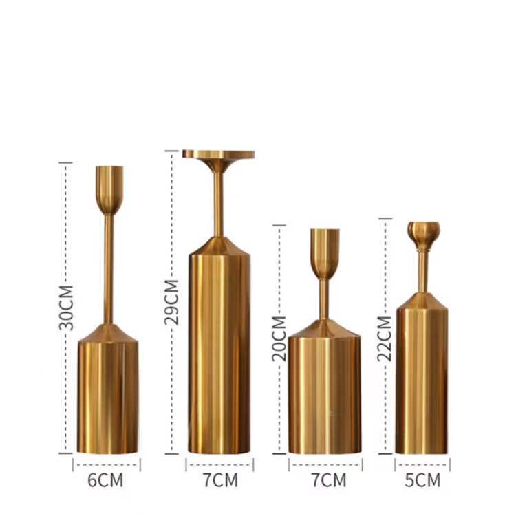 欧式 烛台6件套 金属电镀 婚w庆道具烛台 家居软装 工艺礼品摆饰