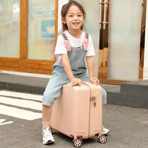 儿童行李箱女孩12岁男宝宝可坐骑旅行拉杆箱小型18U寸溜娃密码箱