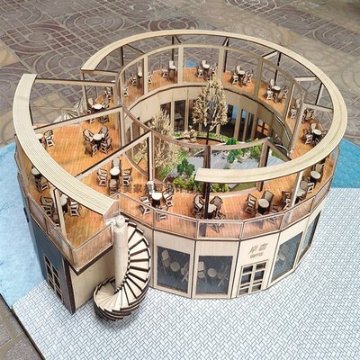 精品建筑单体模型户型庭院小区公园景观园林地形地貌沙盘加工定制