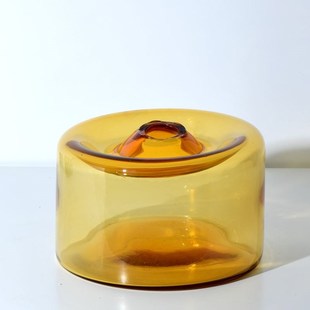 外贸出口 人工吹制 玻璃花瓶家居 手工器皿 璃岛2401L09