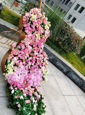 户外草坪装饰仿真大提琴摆件庭院花园布置景观婚庆道具大件雕塑品
