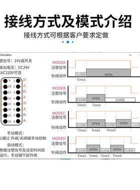 模具热流道触摸屏时延控制器8组集阀油阀气成式序时器