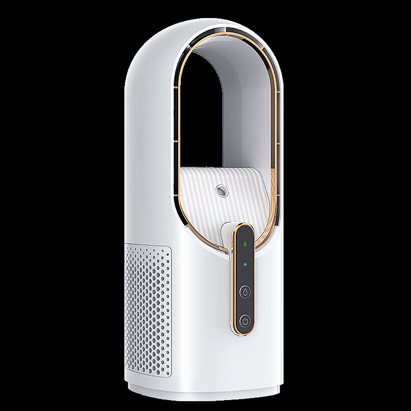 空气净化无叶风扇喷雾加湿制冷桌面便携式uPsb家用充电小风扇